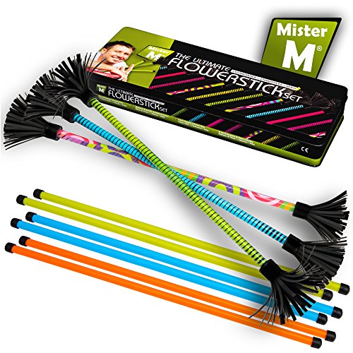 Green Sticks Mister M ✓ “The Ultimate Flowerstick Set” / CE Tested / Collapsable Flowerstick Flowerstick and Hand Sticks are collapsable Online Video