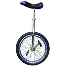 Fantasycart 16" Unicycle Cycling in & Out Door Chrome Colored with Skidproof Tire