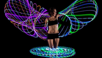 Light up a hula hoop
